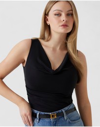 GUESS - Eco Black Cowl Neck Rika Top