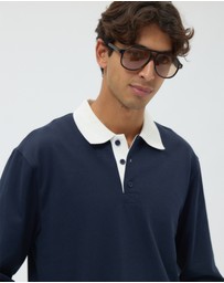 AERE - Classic Contrast Rugby Polo