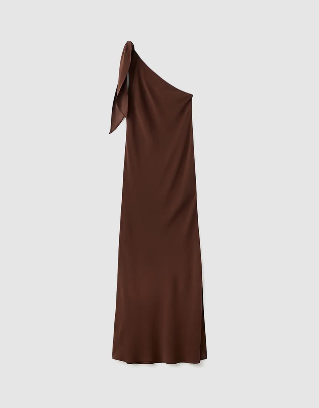 M.N.G - Asymmetrical Dress With Knot Strap