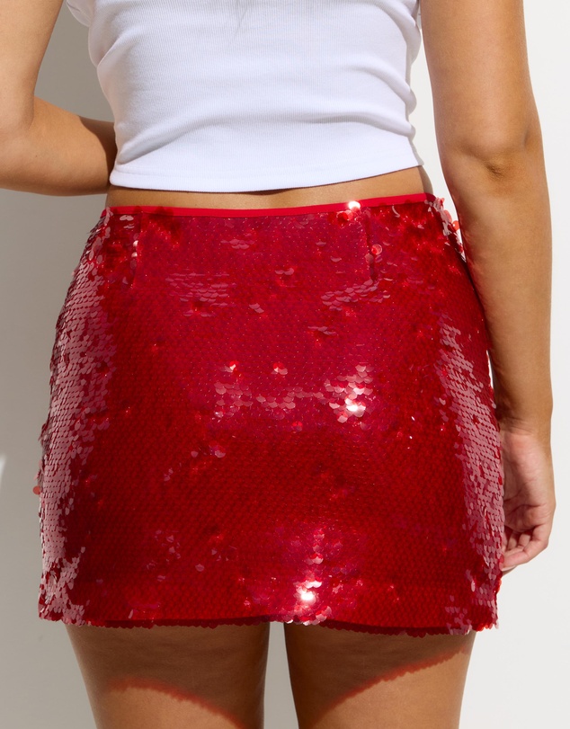 Dazie - Spritz Hour Sequin Mini Skirt