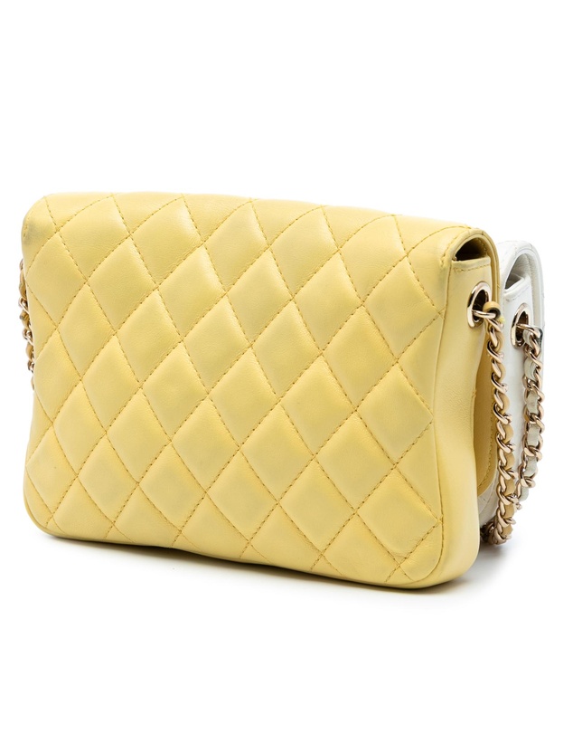 Pre-Loved by Azura Reborn - Pre-Loved CC Quilted Lambskin Side Packs Flap