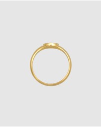 Haze & Glory - ICONIC EXCLUSIVE - Ring Grateful Structured Solid 375 Yellow Gold