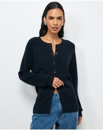 AERE - Nia Cotton Cashmere Blend Cardigan