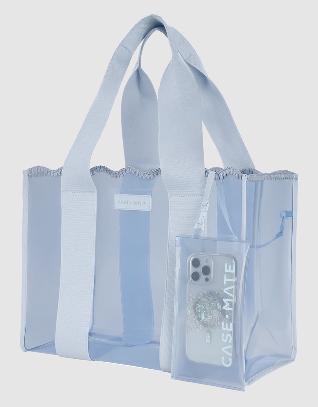 Case-Mate - Case-Mate Carolina Blue Crochet Wave Tote w/ Phone Pouch