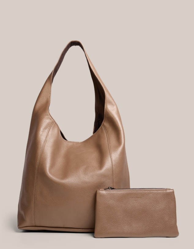 VESTIRSI - Scarlett 2.0 Milk Chocolate Leather Hobo