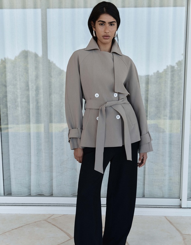Elka Collective - Selena Cropped Trench Coat