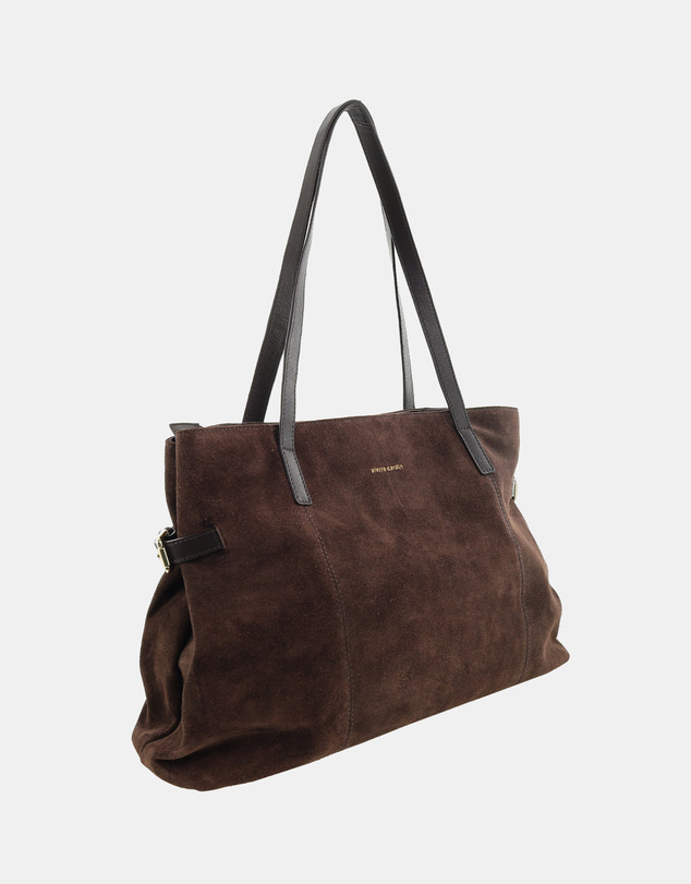 Pierre Cardin - Pierre Cardin Genuine Suede Leather Shoulder Bag