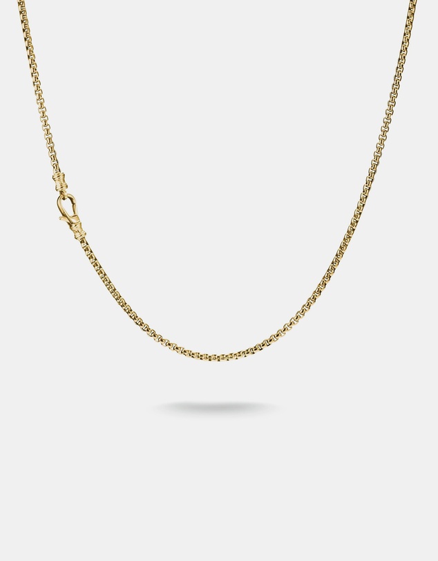 THOMAS SABO - Gold-Tone Stainless Steel Box Chain Necklace 2.7mm
