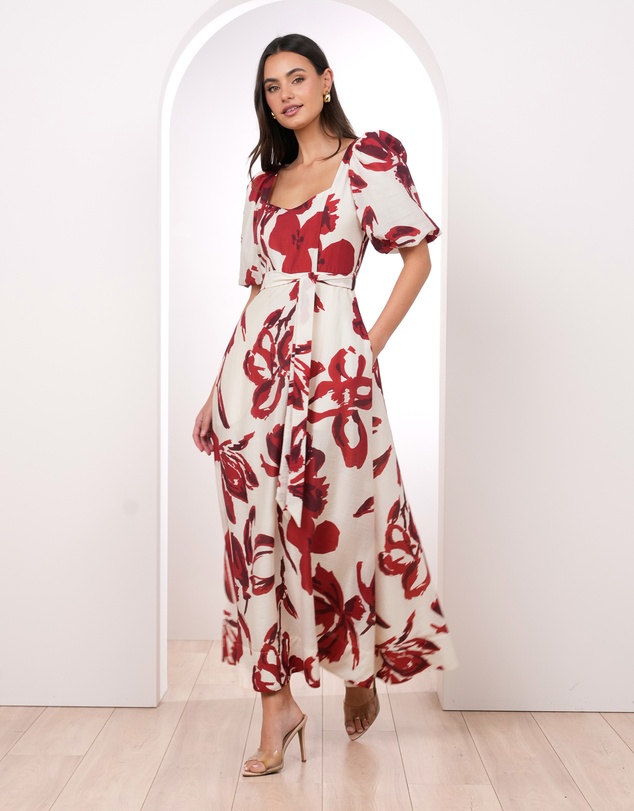 Pilgrim - Becca Puff Sleeve Maxi Dress