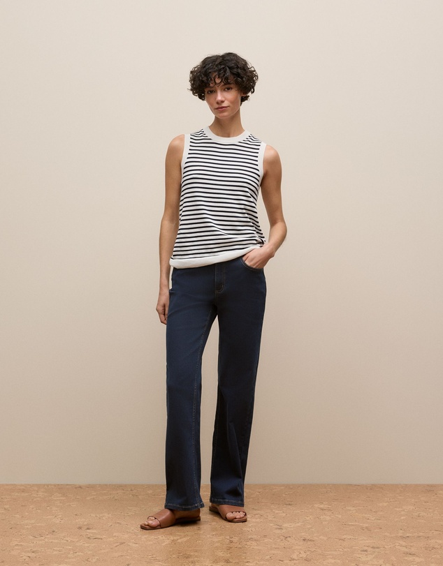 Trenery - Wide Leg Jean in Dark Indigo