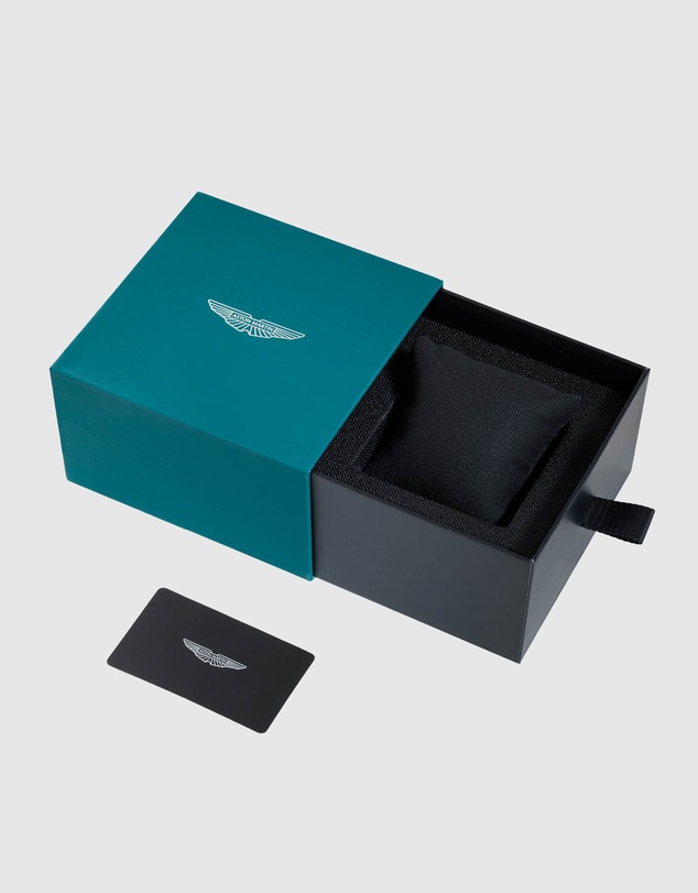 Aston Martin - GPQ Black Stainless Steel Black Silicone Watch