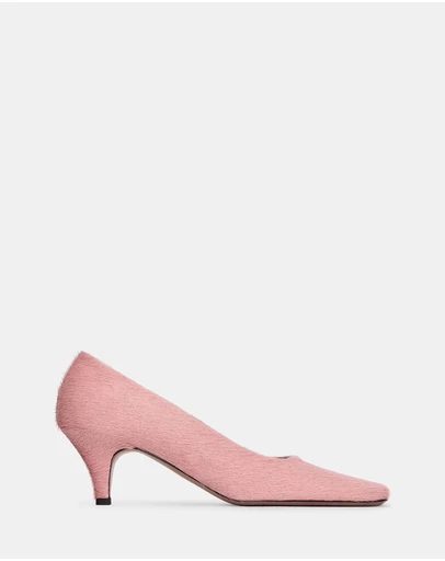 ARKET - Pony-Hair Effect Leather Pumps