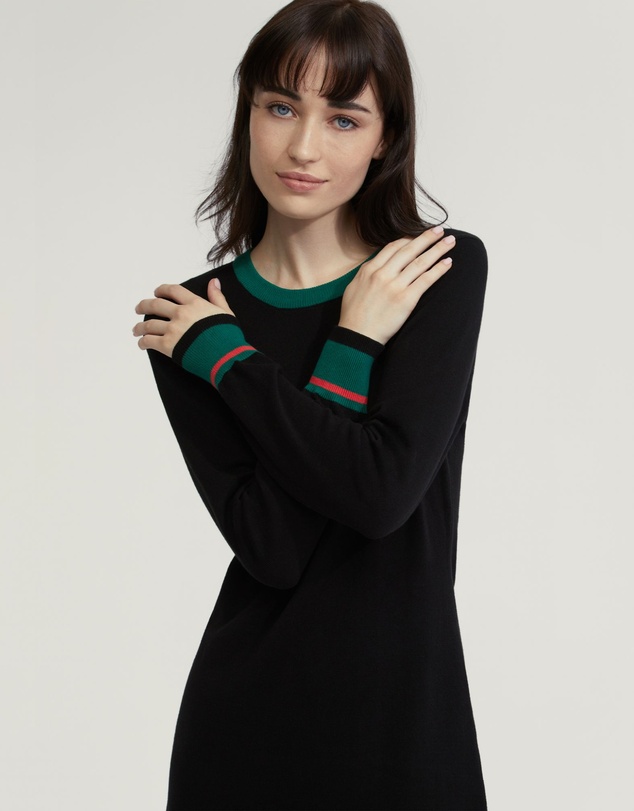 Oxford - Bridgette Contrast Trim Knit Dress