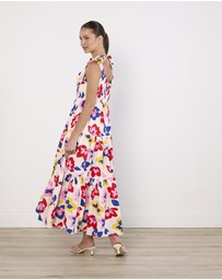 Cirkular - Pre-Loved - Kate Spade Summer Flowers Tiered Midi Dress