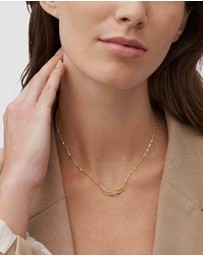 Fossil - Heritage Gold Tone Pendant Necklace