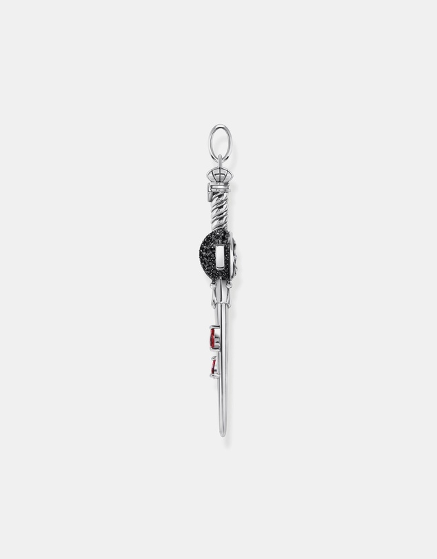THOMAS SABO - Sword pendant with black and red stones