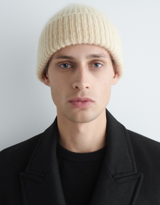 COS - Space-Dyed Brushed Wool-Blend Beanie