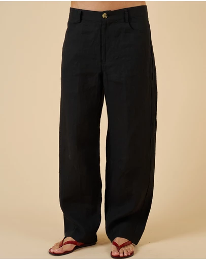 CAMIXA - Aosta Linen Barrel Pants