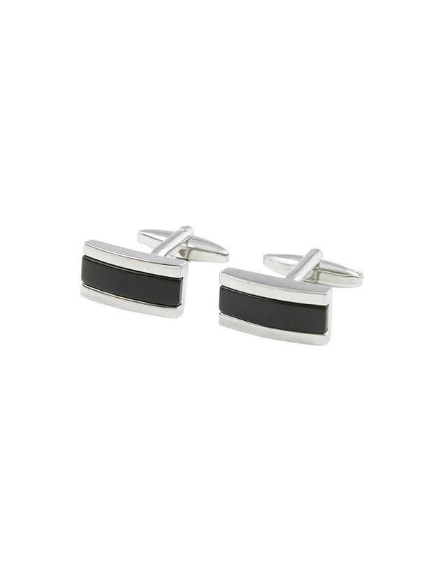 yd. - Stripe Insert Cuff Link