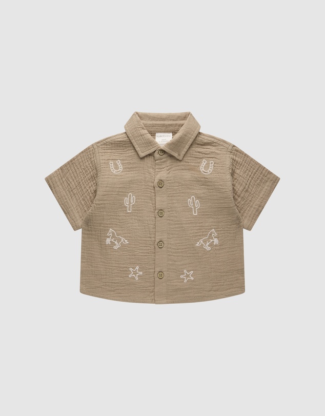 Kynd Baby - Woven Shirt in Mocha