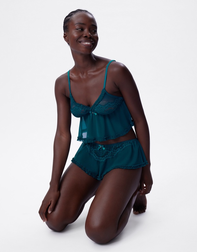 Bras N Things - Too Cute French Knicker - Teal