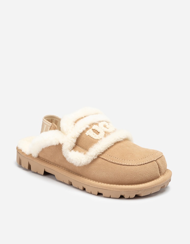 Ozwear Connection Uggs - Ugg Violet Shearling Slipper (Elastic Logo) (Detachable Feature)