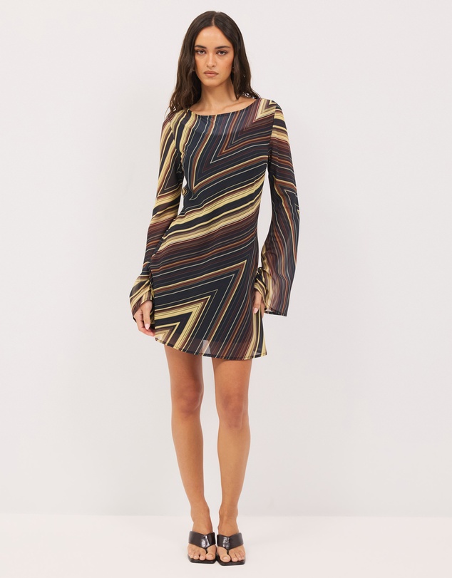 Calli - Lola Long Sleeve Mini Dress