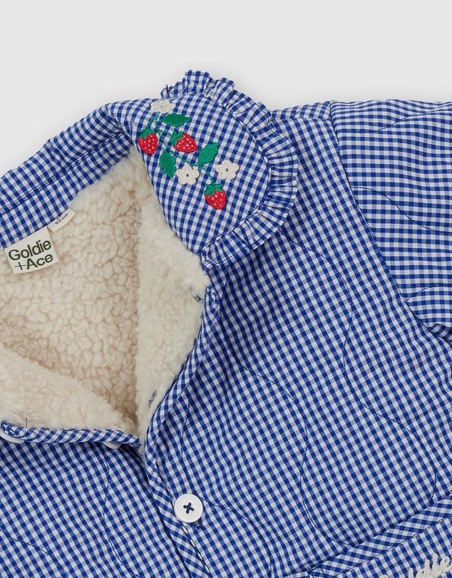Goldie + Ace - Wild Strawberry Gingham Padded Jacket - Babies-Kids