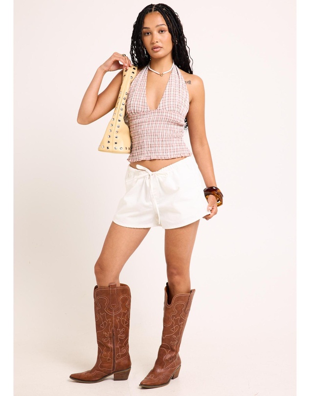 Insight - Juno Shirred Plunge Top