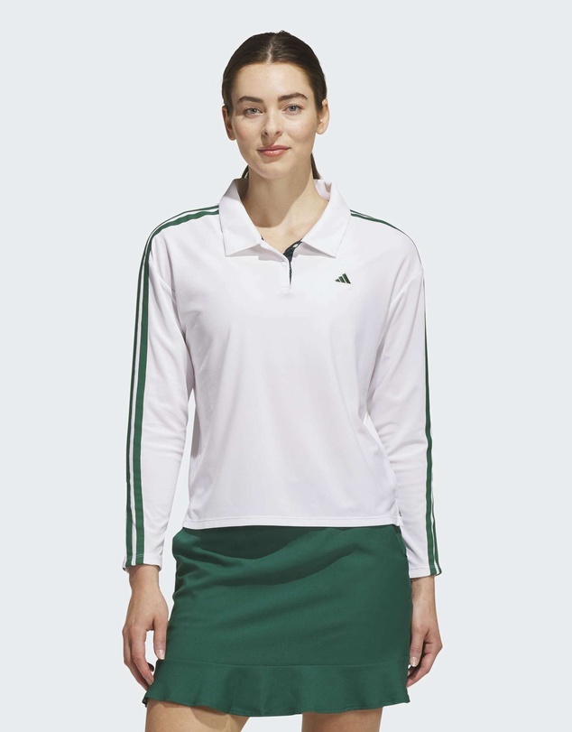 adidas Performance - CLIMACOOL 3-STRIPES POLO SHIRT LONG SLEEVE Womens