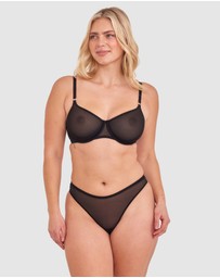 Bras N Things - Sexy Basics High Leg G String - Black