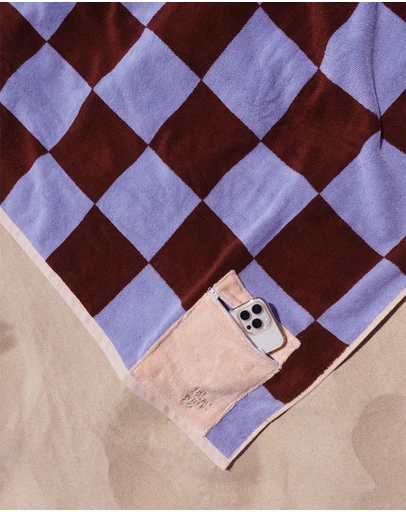 The Somewhere Co - Iced Mocha Premium Beach Towel