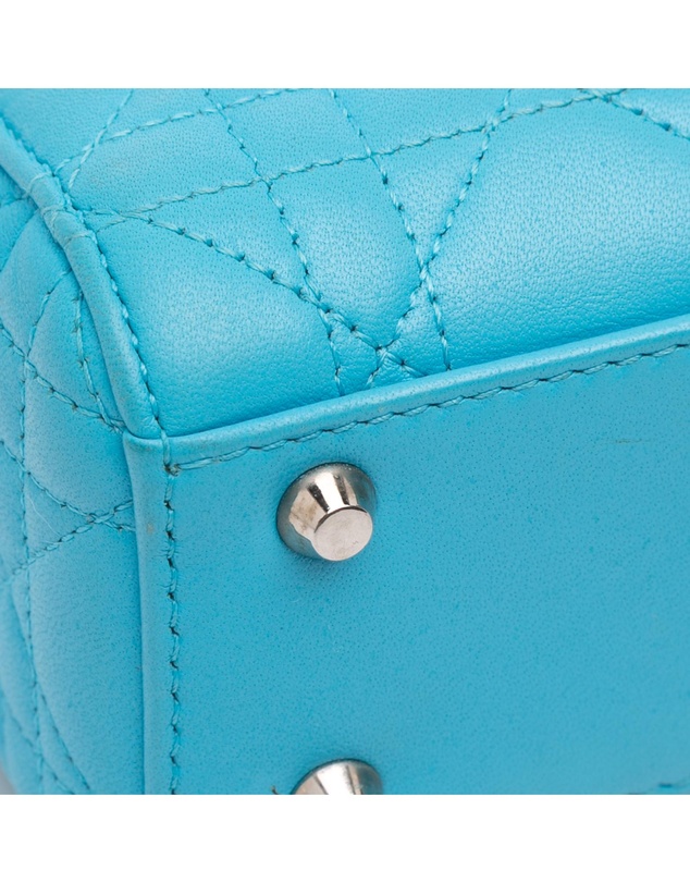 Pre-Loved by Azura Reborn - Pre-Loved Mini Lambskin Cannage Lady Dior