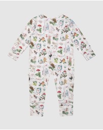 Fleur Harris - 'Mini Magic Gingham' Timeless Coverall in Tapioca