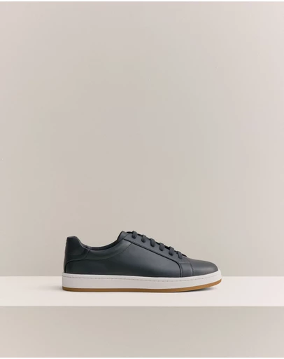 Trenery - Woodhead Leather Sneaker in Navy