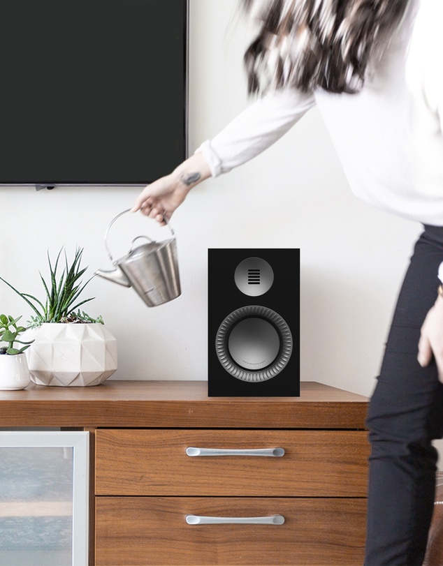 iWorld - Kanto TUK (2nd Gen) Grand 320 W Premium Powered Speaker System with Bluetooth® 5.4, Dual RCA and USB-C Inputs, Matte Black w/ Gunmetal
