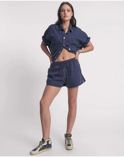 ONE TEASPOON - Denim Boxer Shorts - Midnight