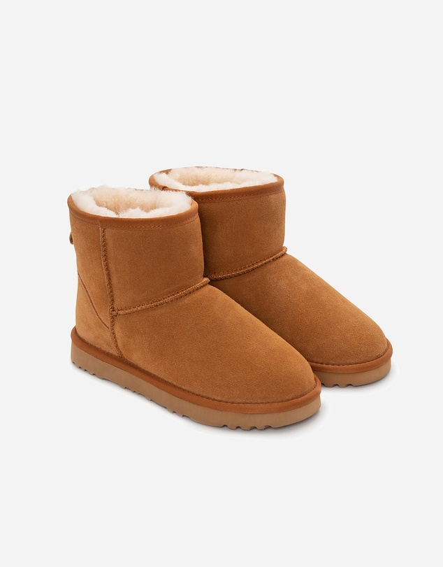 Ozwear Connection Uggs - Ugg Boots Genuine Australian Sheepskin Unisex Mini Classic Suede