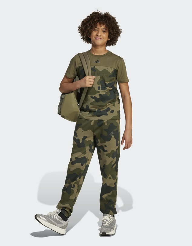 adidas Sportswear - Seasonal Essentials Camo Fleece Pant Kids
