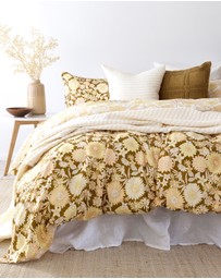 Bambury - Daphne Retro  Floral Printed Cotton Quilt Cover Set - Reversible