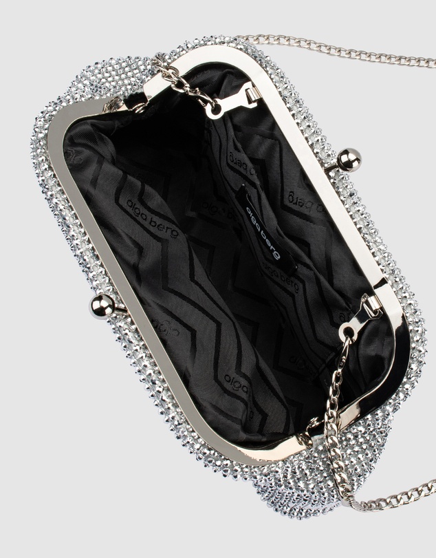 Olga Berg - Ela Crystal Mesh Clutch
