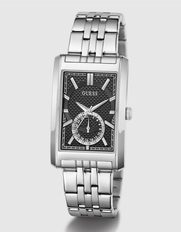 GUESS - GUESS Mens Silver-Tone Analogue Watch
