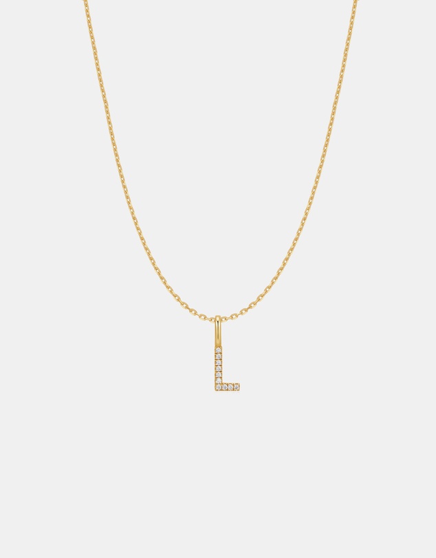Ania Haie - Ania Haie Gold Letter L Initial Necklace