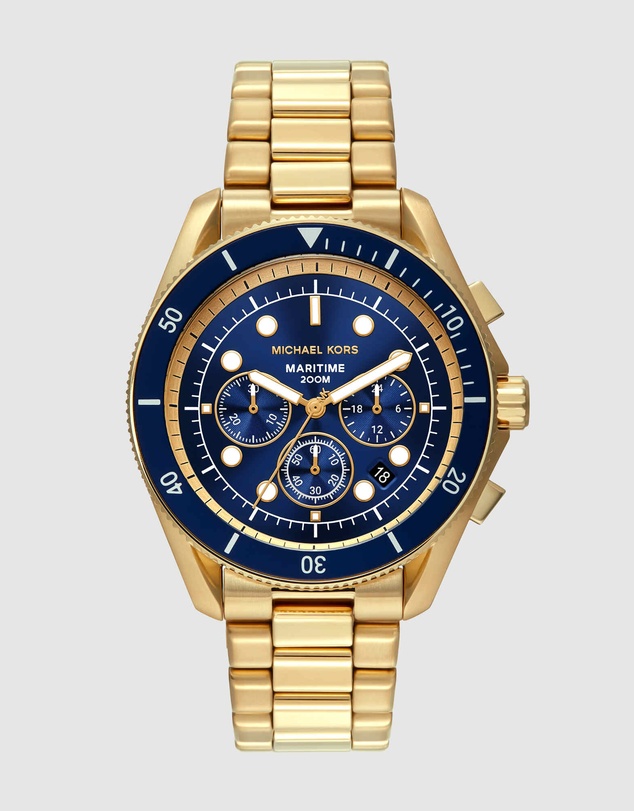 Michael Kors - Maritime Gold Tone Chronograph Watch