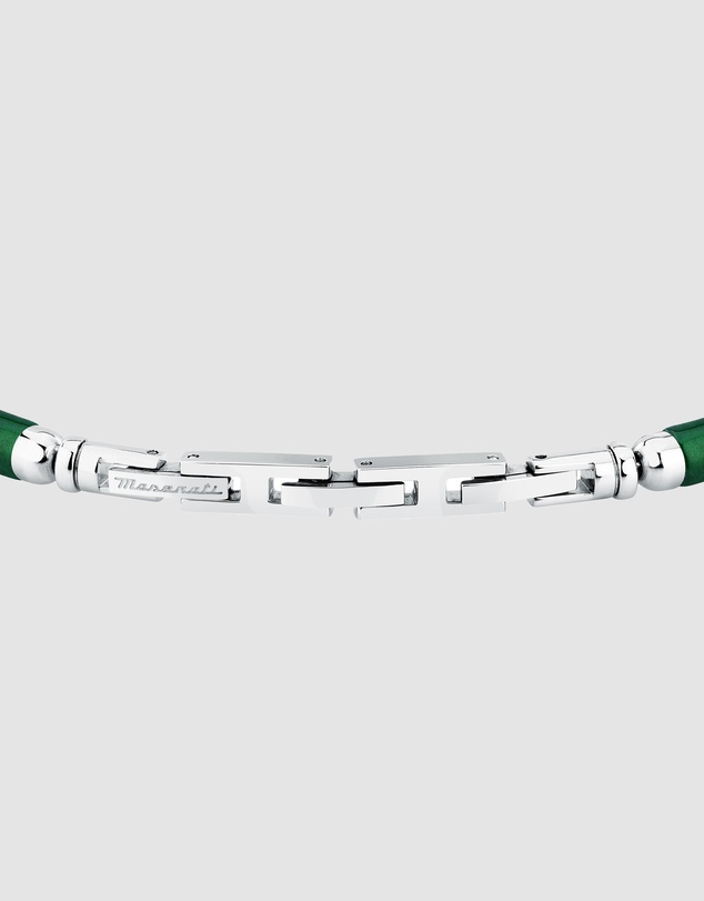 Maserati - Maserati Men's Iconic Agate Green Bracelet