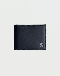 Volcom - Mens Slim Stone Faux Leather Wallet
