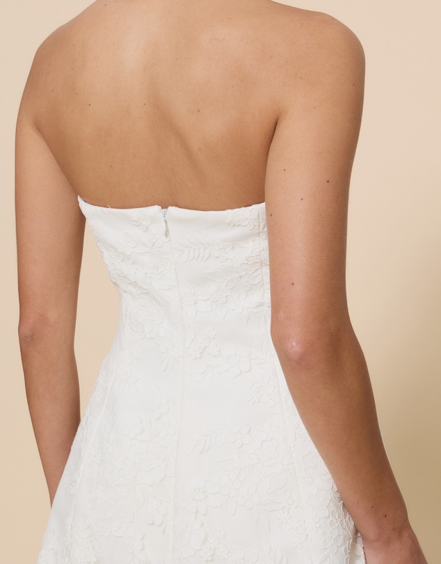 CHANCERY - Mia Strapless Lace And Chiffon Maxi Dress