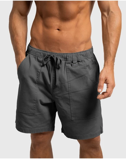 Coast Clothing - Biarritz Canvas Shorts - Charcoal