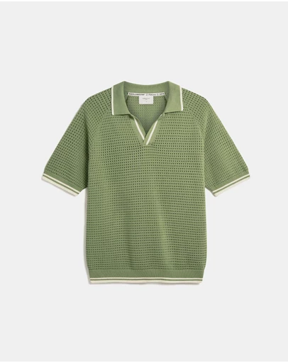 Percival - Tennis Boxy Knitted Polo
