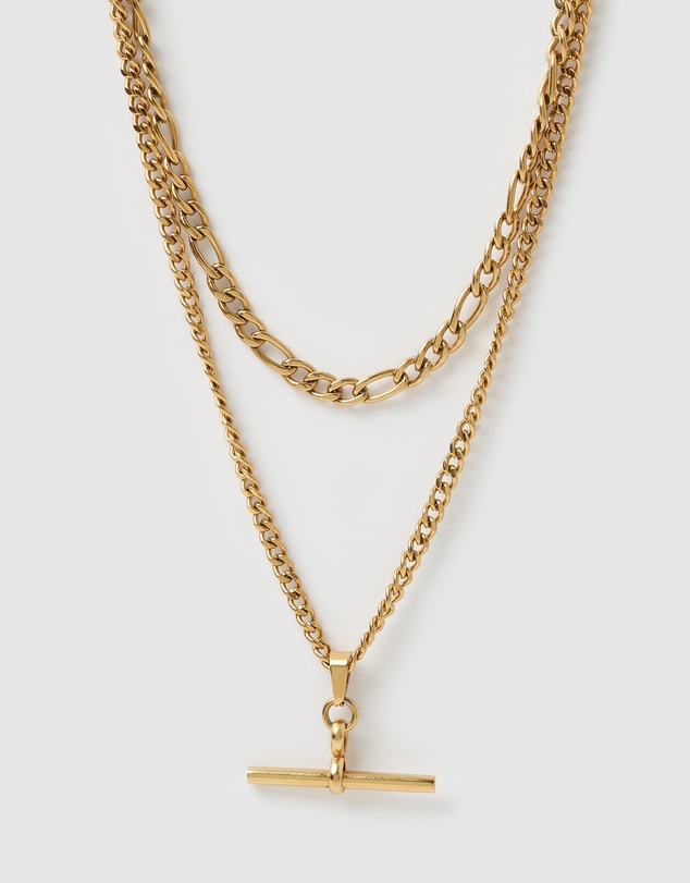 Arms Of Eve - Marcella Double Stack Gold Necklace